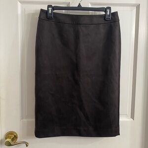 Loft factory faux suede pencil skirt